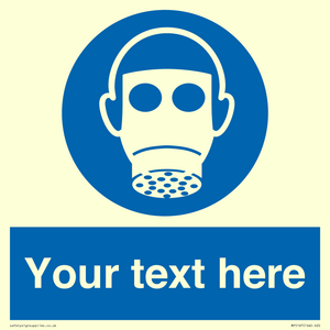 Custom Respirator Required Sign